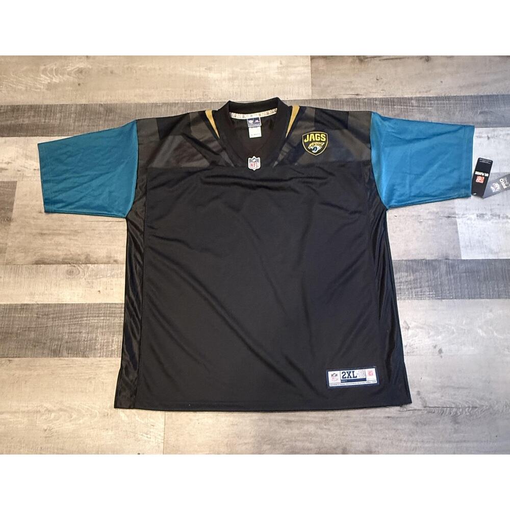 Jacksonville Jaguars Jersey Mens 2XL Black Teal NFL Football Pro Line Shirt New